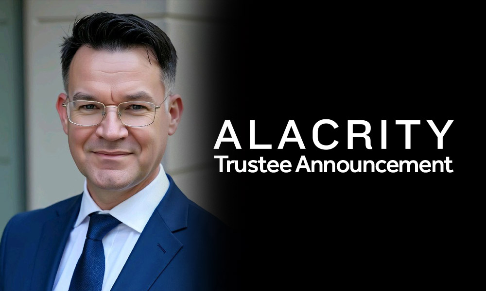 Tim Barnett joins the Alacrity Foundation Board of Trustees
